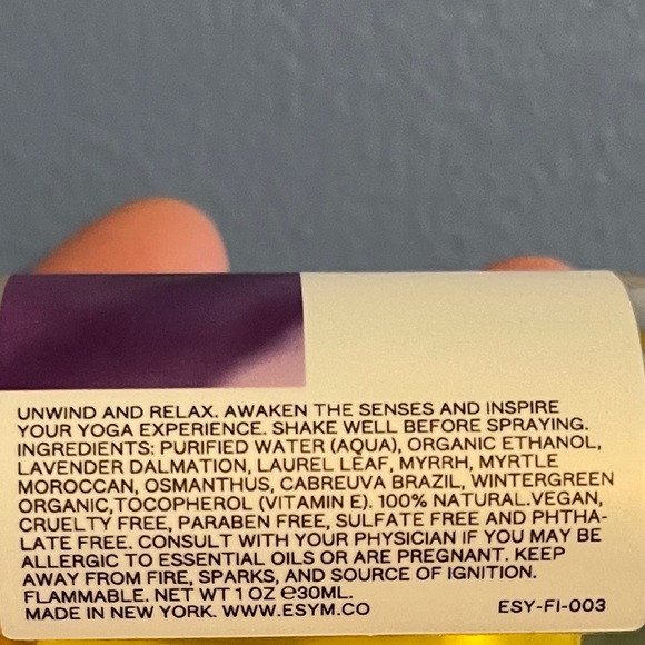 EsYM Yoga Mat Spray-Lavender - Picture 3 of 3